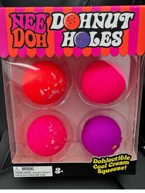 Dohnut Holes Pack - Pink & Purple Squeeze Toys